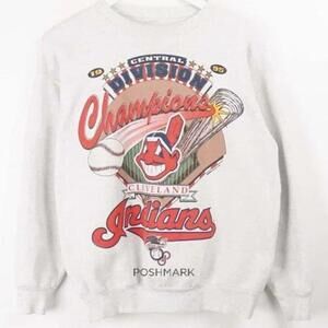 Cleveland Indians Sweater Men Women 1995 White